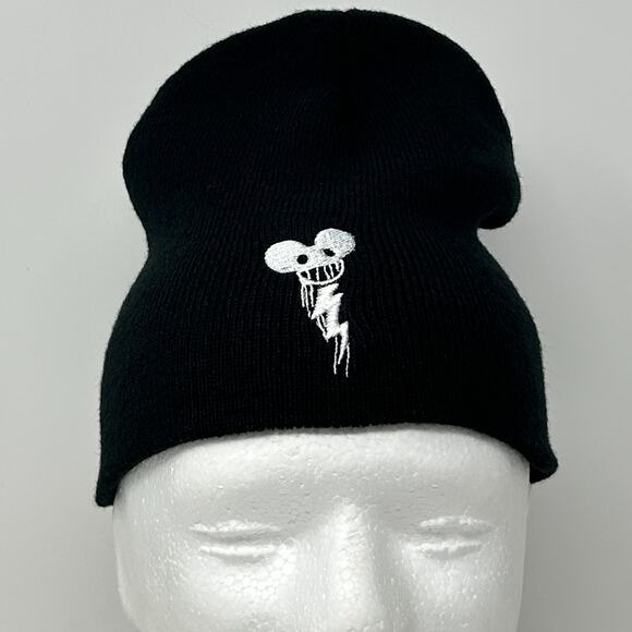 Deadmau5 x World of Tanks Blitz Beanie Winter Hat Toque WoT WoTB DJ EDM Black - Picture 4 of 9